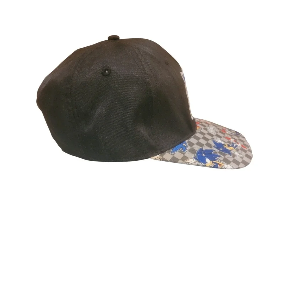 Sonic The Hedgehog Snapback Hat Multicolor One Size Embroidered‎ 6 Panel SEGA